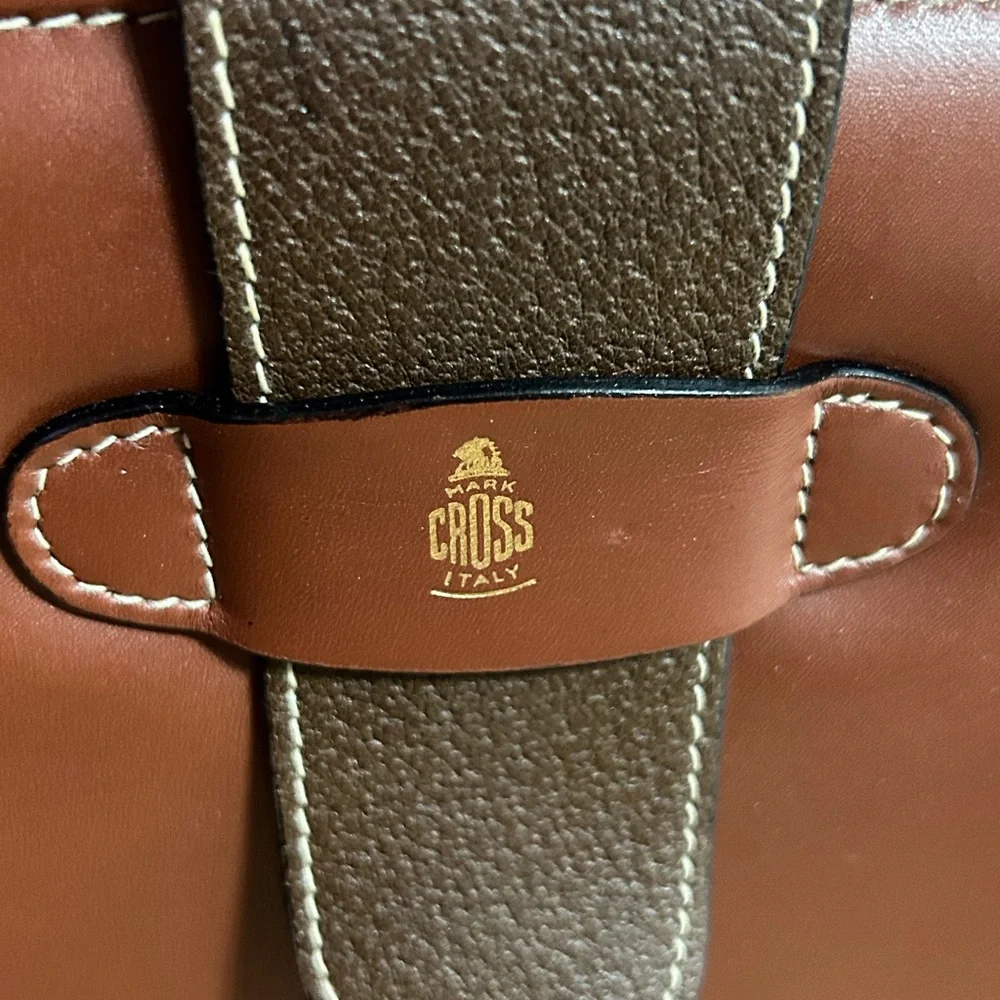 Mark Cross Vintage leather Briefcase New with dust bag